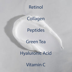 NAELI Crema de Retinol Noche, aplicación facial y cervical, uso nocturno para cuidado diario.