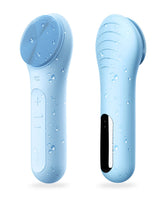 Nagacoola cepillo facial eléctrico impermeable azul claro para limpieza suave.