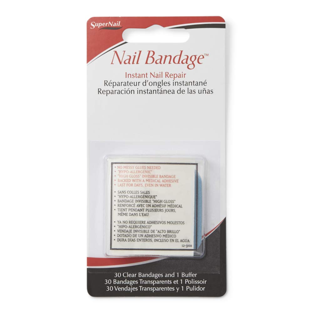 Nail Tek banda adhesiva para uñas transparente protege la uña y evita daños.