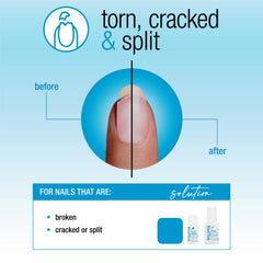 Nail Tek polvo relleno – rellena huecos y fortalece uñas.