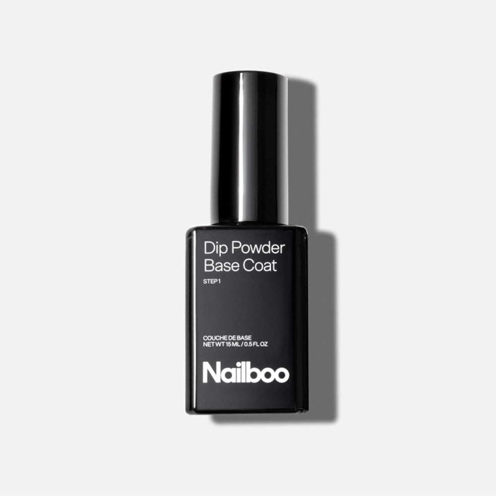 Nailboo capa base para polvo de inmersión en botella, base perfecta para manicura duradera.