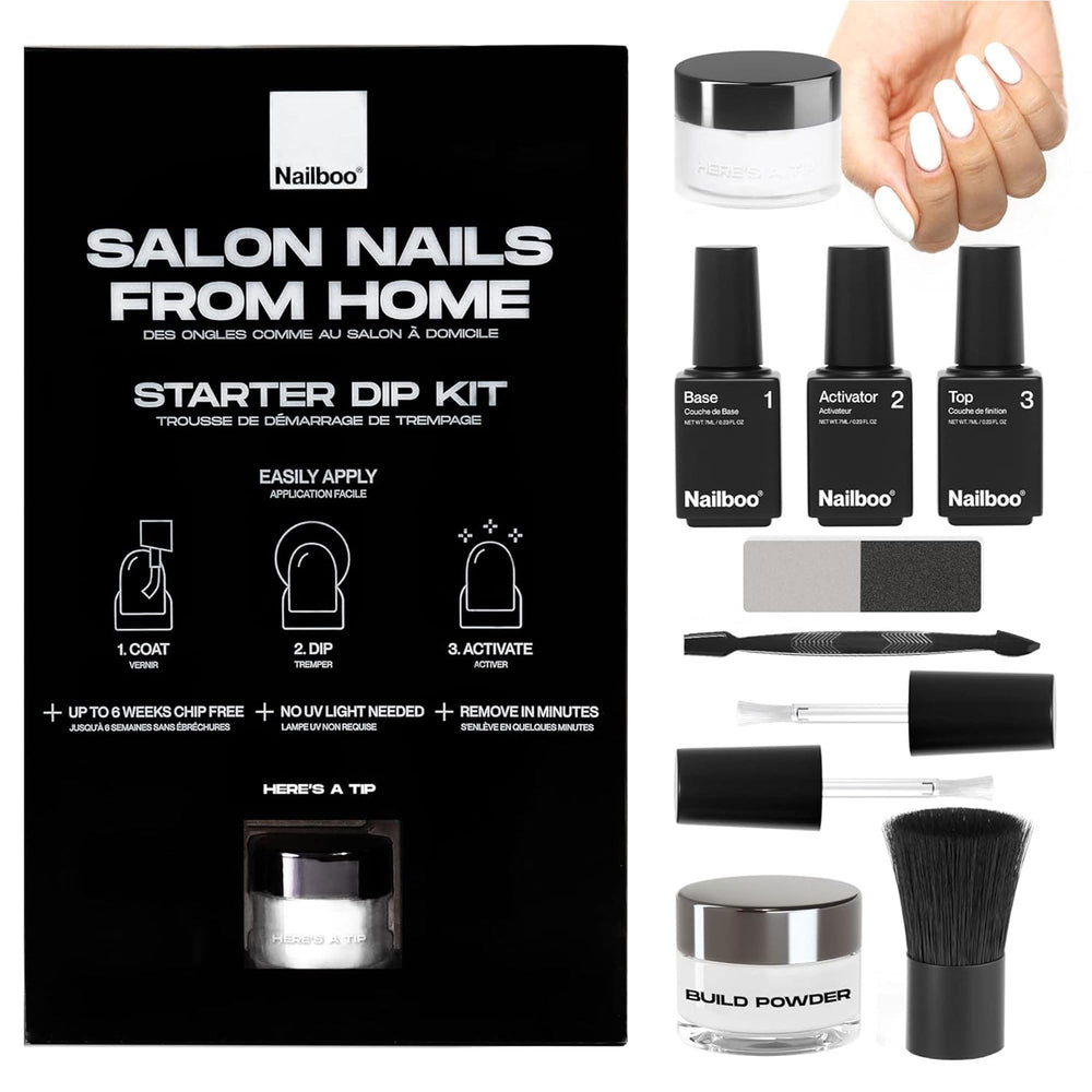 Nailboo kit dip frente: sistema completo para empezar en casa sin visitas.