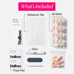 Frenchie design nails in a handcare setup, stylish yet practical for everyday use