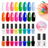 Set Nailshion con 16 esmaltes para crear estilos diarios y especiales.