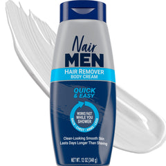 Nair Men crema depilatoria para aplicación fácil en el cuerpo.