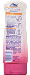 Nair loción para depilación en casa con manteca de cacao ofrece piel suave.