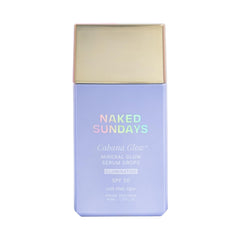 Naked Sundays CabanaGlow bote gotas: protección solar mineral ligera con brillo natural