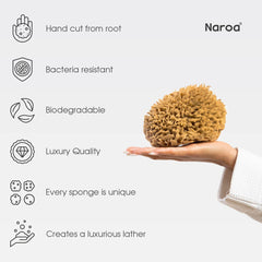 Naroa con fibras naturales favorece higiene diaria sin plástico.