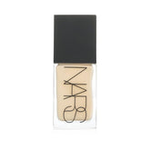 NARS Base de maquillaje de luz reflectante L3 Gobi, botella, acabado luminoso y natural.