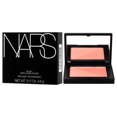 NARS Blush Deep Throat – aperçu du compact ouvert montrant la poudre soyeuse