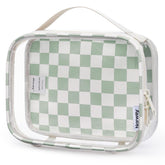 Narwey bolsa de aseo transparente para viaje, vista frontal, ver productos de un vistazo