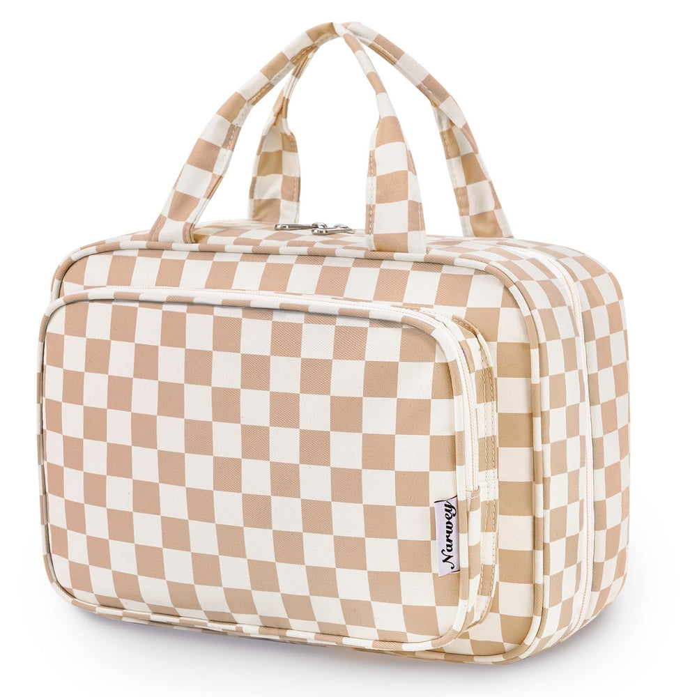 Narwey bolsa de higiene grande colgante para viaje, acceso rápido a cosméticos.