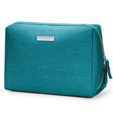 Narwey bolso maquillaje teal grande, ideal para viajar y mantener todo en orden.