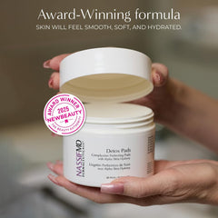 NassifMD toallitas exfoliantes detox, poros más definidos tras uso