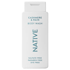 Native Body Wash con espuma lujosa para una limpieza suave y placentera.