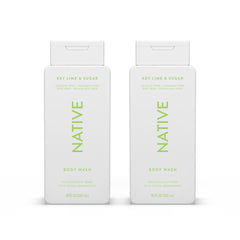 Native Body Wash Key Lime & Sugar bottle with refreshing aroma for a spa-like shower