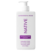 Native crema corporal lavanda rosas: hidratacion suave para piel seca.