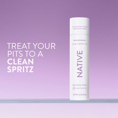 Native Lilac and White Tea deodorant application showing easy, daily freshness.