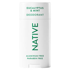 Native Desodorante frente del envase, diseño práctico y elegante