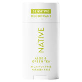 Native desodorante sin aluminio, empaque compacto para llevar y usar diariamente.
