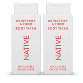 Botella de Native Gel de Ducha Miel Crujiente Sidra para una ducha suave