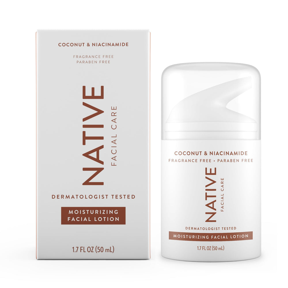 Native hidratante diario en bote, sensación suave y hidratación duradera para la piel.