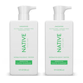Native limpiador facial sensible con botella de 12 onzas para una limpieza suave.