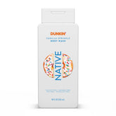 Native Vainilla Espolvoreada gel ducha en botella, aroma suave para despertar.
