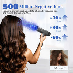 Natrial secador con tecnología iónica negativa reduce frizz y estática.