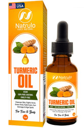 Natrulo Aceite de cúrcuma reparador para rostro mejora tono y manchas