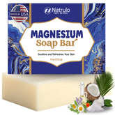 Natrulo Jabón Magnesium Mar Muerto: textura cremosa para limpieza profunda.