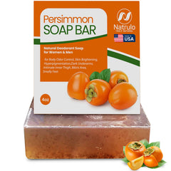 Natrulo Persimon Jabón para Cuerpo: control de olor natural con aroma suave.