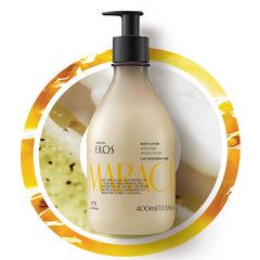 Natura Ekos Fruta Pasión loción corporal en botella, hidratación suave durante todo el día.
