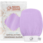Guante exfoliante Hammam de Natural Elephant, detalle de textura suave para piel limpia.