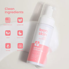 Natural Outcome Teen Skin Ultra Gentle, ingrediente de té verde para limpieza natural.