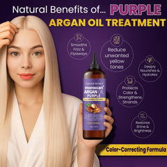 Natural Riches Argán Morado y linaza, neutralizador de tonos para rubios plateados