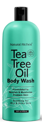 Natural Riches Ducha Corporal con árbol de té en botella: limpieza diaria refrescante.