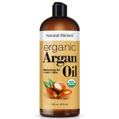 Natural Riches Huile d Argan Maroc bouteille – soin leger pour cheveux