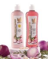 Natural Sant Onion Biotin Rosemary Shampoo bottle promotes healthier scalp