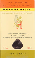 Aplicación rápida de Naturcolor en gel herbáceo para cabello.