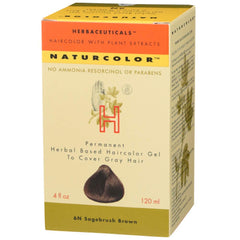 Naturcolor empaque del tinte marrón matorral de salvia para teñido seguro