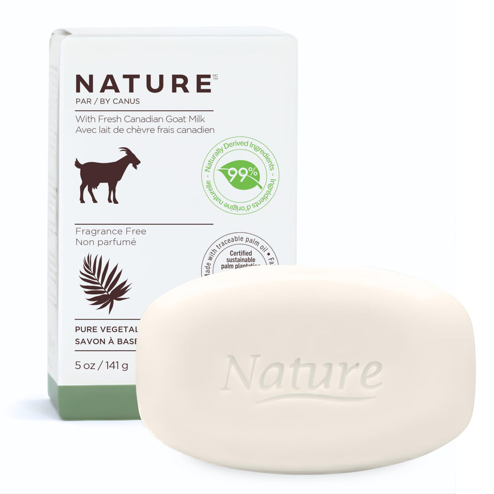 Nature by Canus: jabón leche cabra sin fragancia para piel sensible.