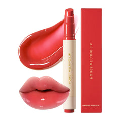 Nature Republic HONEY MELTING LIP 04 Granada, empaque compacto para retoques rápidos
