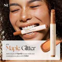 Nature Republic Honey Melting Lip Glitter 14 Maple aplicación fácil y rápida