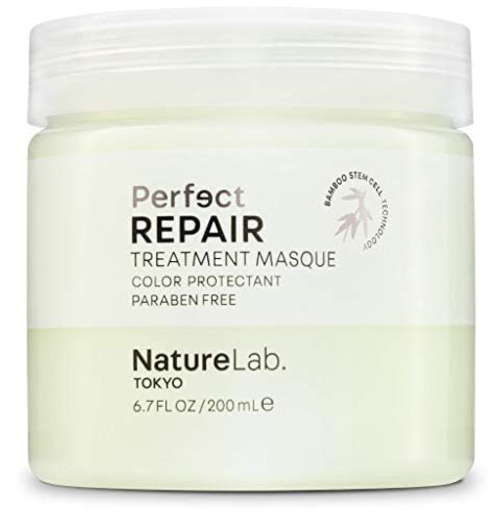 NatureLab.TOKYO Perfect Repair Mascarilla envase elegante para cuidado capilar.
