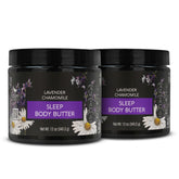 Nature's Beauty manteca corporal lavanda camomila, frasco de 12 oz, aroma relajante para dormir