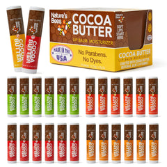 Nature's Bees Cocoa Butter Lip Balm Citrus tube provides long-lasting moisture.