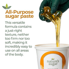 Nature's Sugar ingredientes naturales para depilación suave