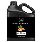 Naturevibe Botanicals aceite almendra dulce en botella, ideal para el cuidado de la piel.