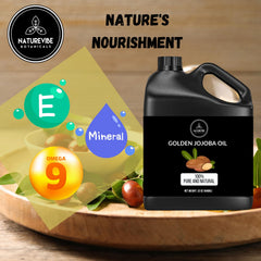 Naturevibe Botanicals Aceite Jojoba Dorado aplicación facial suave y nutritiva
